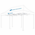 Heavy Duty Mega Aluminum 13x26 Custom Canopy Kit (Full Color Thermal Print, 2 Locations)